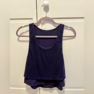 Lululemon Double Layer Crop Tank